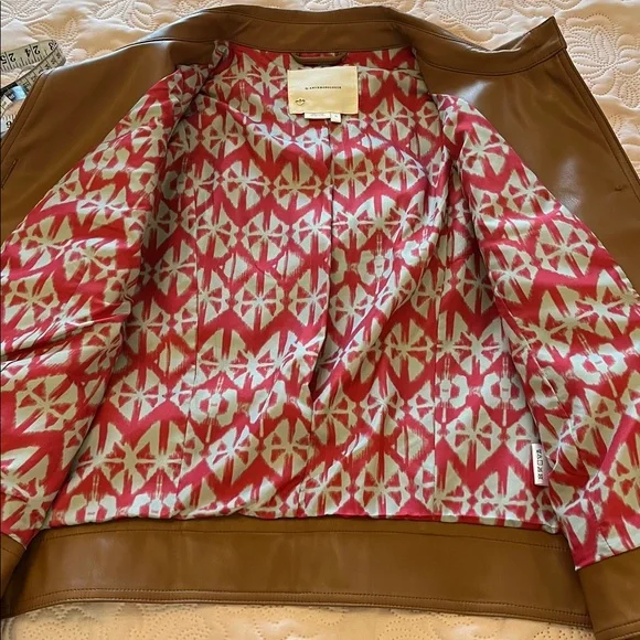 Anthropologie Faux Leather Jacket - Picture 10 of 12